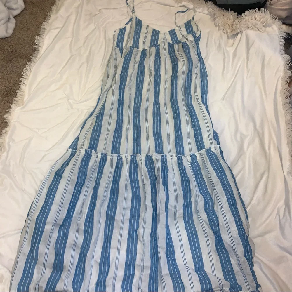 Free People x CP Shades Linen Maxi Dress, Size Medium - Picture 3 of 7